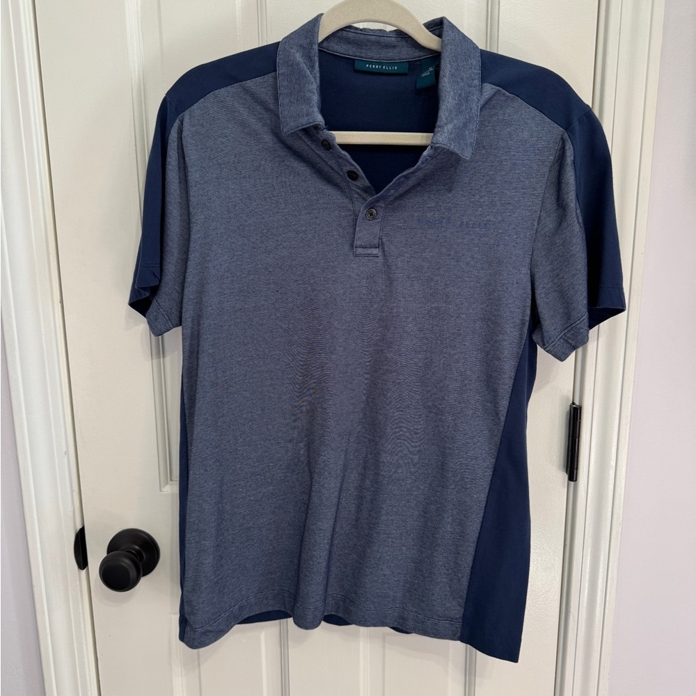 Perry Ellis Men's Blue Polo Shirt